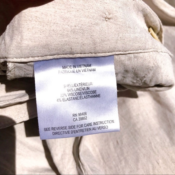 🐚 THEORY OATMEAL BUTTON PANTS! - Picture 9 of 9